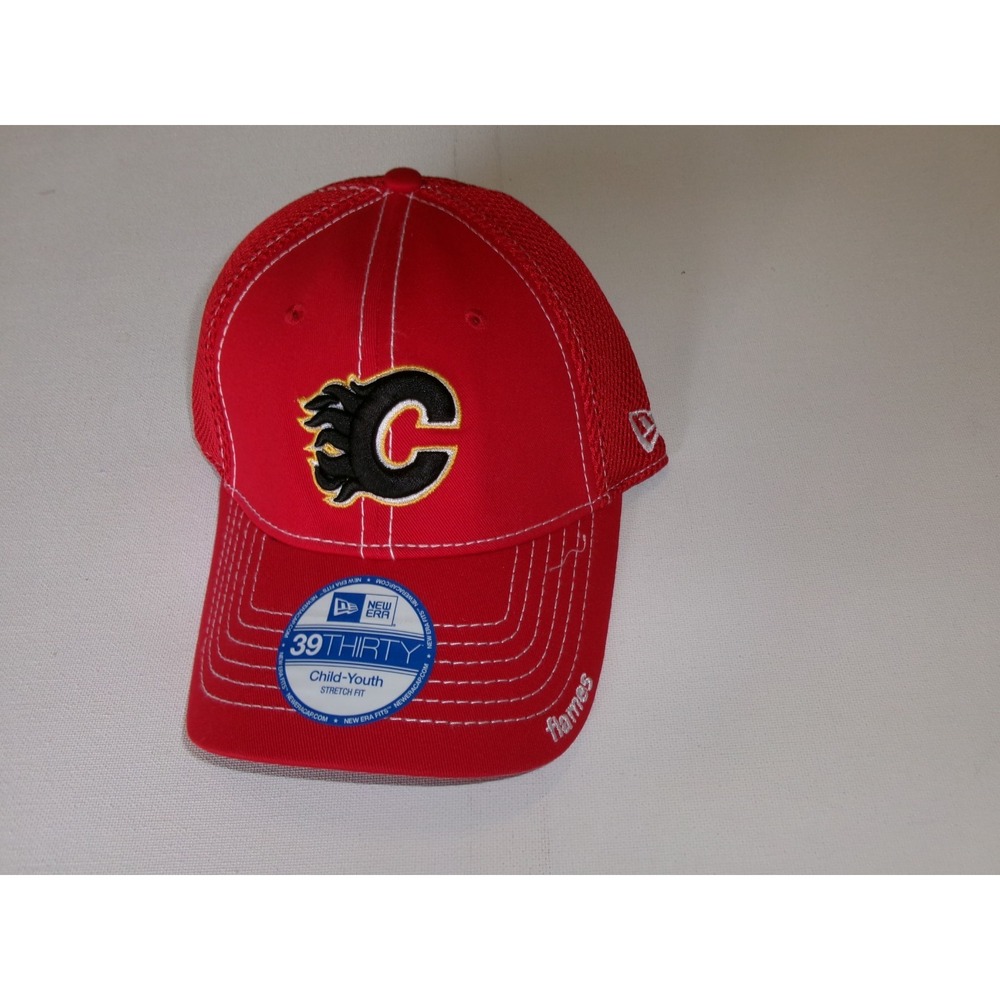YOUTH CALGARY FLAMES  NEW ERA   HAT CAP VINTAGE DEADSTOCK M4